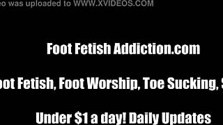 Worship OUR perfect feet like a good boy