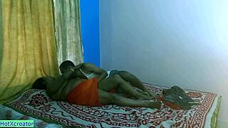 the indian bengali bhabhi calls her sex friend for dirty hardcore while her husband is at work, kissing and pussy play