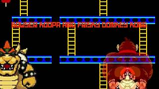 uhh, bowser and donkey kong bang mario hard bareback