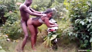 Me and boyfriend celebrate new bike with outdoor sex. Fucking bent over hairy wet pussy.