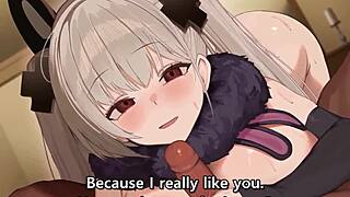 horny anime girl, wanna see her pussy get creampied hard?