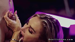 dude bangs beautiful blonde in stockings