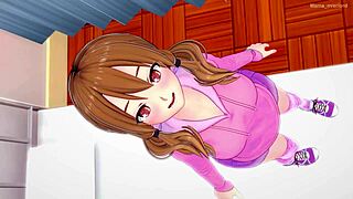 hermanastra wants fun with feet in pink socks