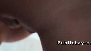 Euro Tourist Flashes Huge Tits in Public Spot