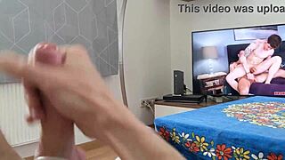 Skinny European Young Guy Strokes Cock With Ring In Homemade POV Handjob