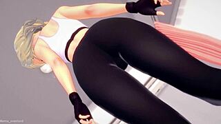 Gwen Satacy is wet after workout and wants to fuck - adult hentai version! 💦