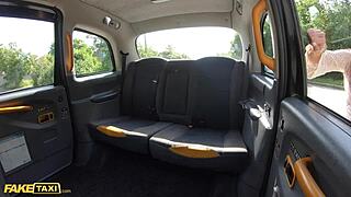 Wanna ride? Spanish teacher Linda Del Sol bangs in fake taxi!