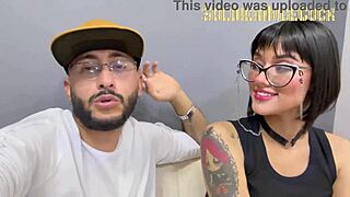 Tattooed Beauty Delivers Deepthroat in Debut