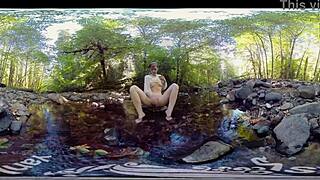 Carmen December Feels Intense Orgasm Outdoors.