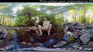 Carmen December Feels Intense Orgasm Outdoors.