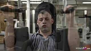 German scandal unfolds with tattooed Mara Martinez's big boobs in gym