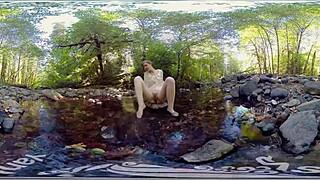 Carmen December Feels Intense Orgasm Outdoors.