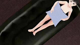 leo anime girl stripping naked in intriguing gravure