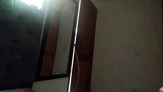 Hey, caught me jerking off in this dress, huh? Ended up with a creampie in my tight ass!