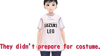 leo anime girl stripping naked in intriguing gravure