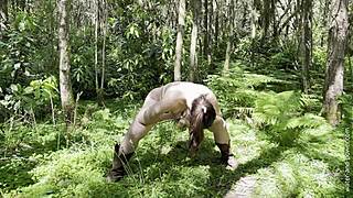 oi, mate, ever seen a forest goblin mess with a hairy lass like this?