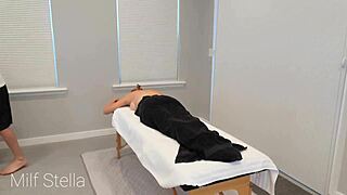 huge tits redhead milf oiled for massage with happy endings