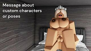So, this Roblox rich girl just gets wild and takes a hard fucking.