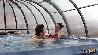 Old4k Angie Moon, I Got So Much Cum in Mouth from Old Lover, Oops!