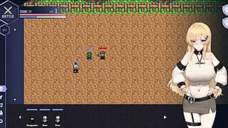 In This 3D Hentai Anime Game, the Queen Receives Huge Boobs and Big Tits in Sexy Outfit for Intense Action