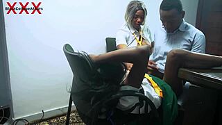 Hey Teacher, Why Not Bang Two Naughty College Girls in Office?!