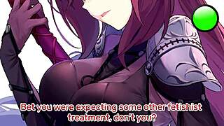 Whoa! Scathach's hentai stamina training in POV edging session!
