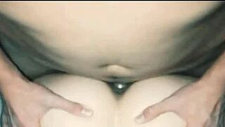 pornstar fucks doggystyle with fan, feeling intense close-up passion