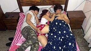 sharing a bed with my girlfriend’s best friend feels suspiciously like he’s banging her.