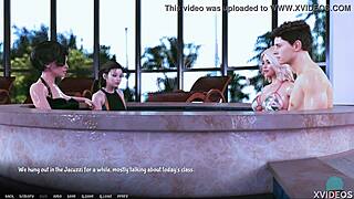 a o a academy 22 features rebecca in a shiny, wet roleplay game