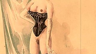 Винтажный эротический рисунок из старины