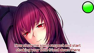 Whoa! Scathach's hentai stamina training in POV edging session!