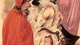 Винтажный эротический рисунок из старины