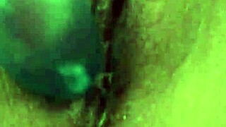 why is this teen's pussy so wet while playing?