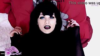 Hot Goth Stepsister Enjoys Hard Fuck