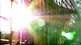 trimmed babe gets intimate attention in stockings