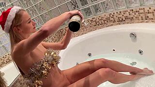 I can’t resist this skinny blonde’s tight pussy playing with big cock.