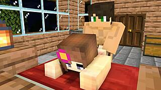 my crush invited me for a steamy after-school minecraft romp