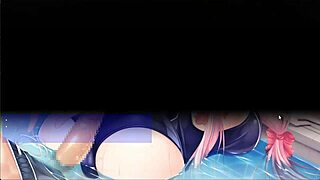 yo, check this hentai pounding by the pool with big tits