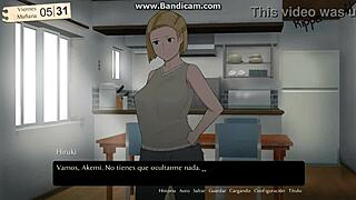 Pregnant wife dominated by old father-in-law in hentai.