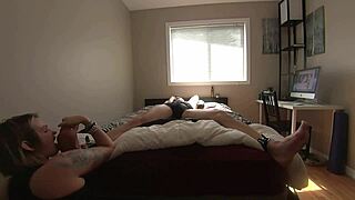 Milf Licks Bound Boyfriend's Feet And Cock!