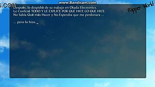 Pregnant wife dominated by old father-in-law in hentai.