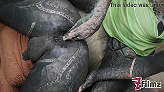 Tattooed Femdom Pushes Limits with Extreme Sissy Anal Stretching and Deep Fisting in 1on1.