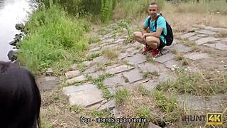 Czech Brunette Picked Up, Sold Girlfriend for Cash in HD Cuckold Scene