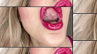 Secret obsession with lips in sexy lingerie, oh wow! 😍