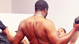 Hot mommy pawg Mystic covered in black cock cum