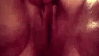 She Massages Her Juicy Fat Pussy