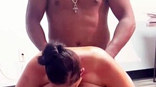 Hot mommy pawg Mystic covered in black cock cum