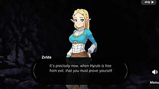 Zelda dominates in wild shaved anal game action.