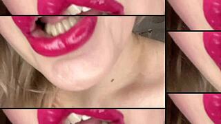 Secret obsession with lips in sexy lingerie, oh wow! 😍