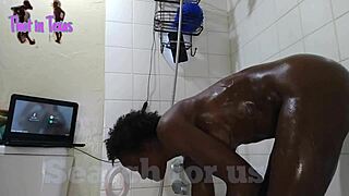 Shower fucking my lil sister in law before her sister catches us